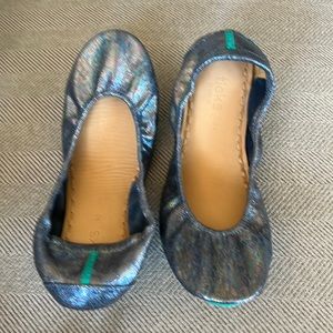 Tieks metallic  moonstruck flats size 11